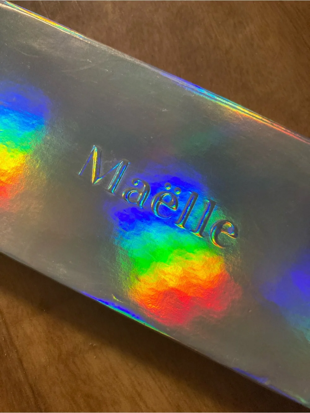 Maelle holographic makeup